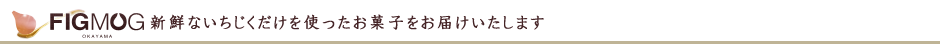 フィグモグは新鮮ないちじくだけを使ったお菓子です